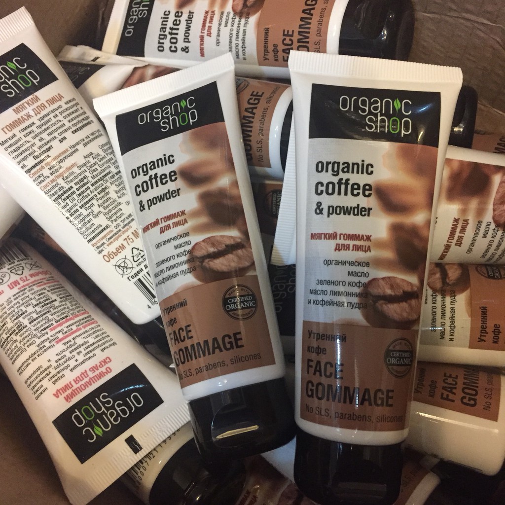 Tẩy da chết mặt Organic shop_giúp sáng mịn làn da