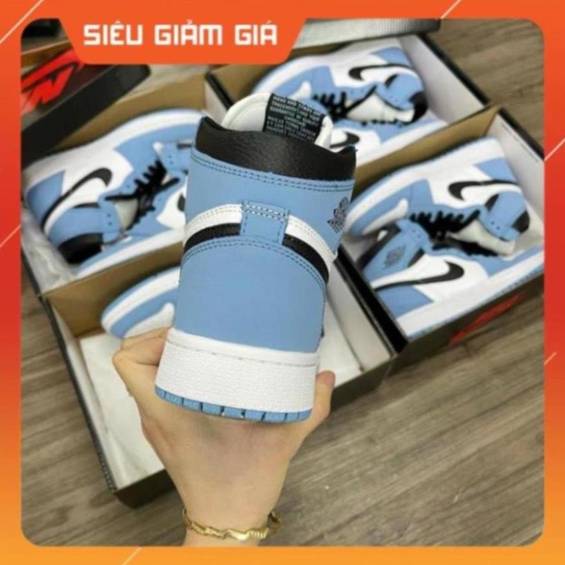 Giày Jordan 1 High University Blue [QUÀ TẶNG] Giày Thể Thao Air Jordan Xanh Móc Đen, Giày JD1 Cổ Cao Cao Nam Nữ Hot 2021 | BigBuy360 - bigbuy360.vn