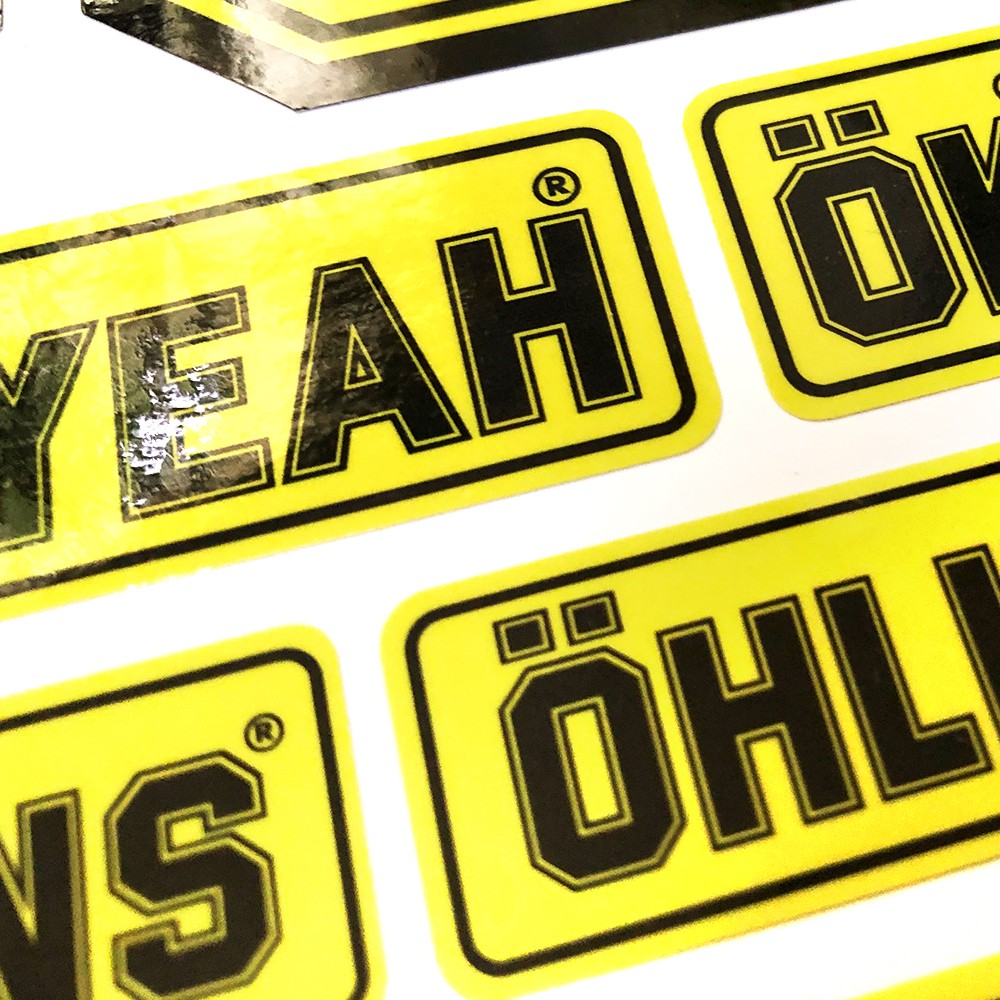 17 Tem Dán Xe Máy Ohlins - Tem Ohlins, Tem Xe Máy, Team Dán Xe Máy, Decal Xe Máy, Sticker Dán Xe - Khổ A4 Chống Thấm