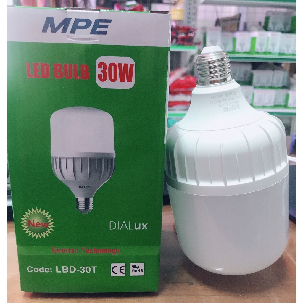 Bóng đèn Led búp trụ MPE bóng Led trụ 40w 30w 20w mpe cao cấp.