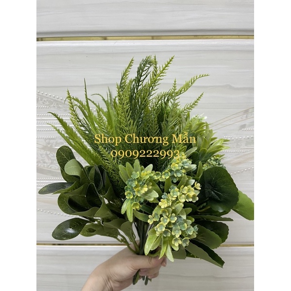 Cây Lá Nhựa/Cỏ Điểm Cao Cấp Decor Nhà, Cắm Hoa, Chậu Cây, Tường Cỏ, Chụp Ảnh Đủ Loại