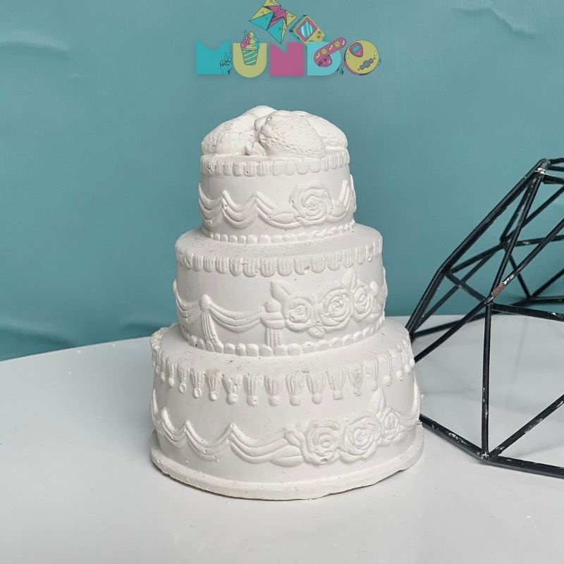 Tượng tô màu (có màu cọ) cao cấp chọn mẫu SIZE X BÁNH KEM, tượng thạch cao MUNDO