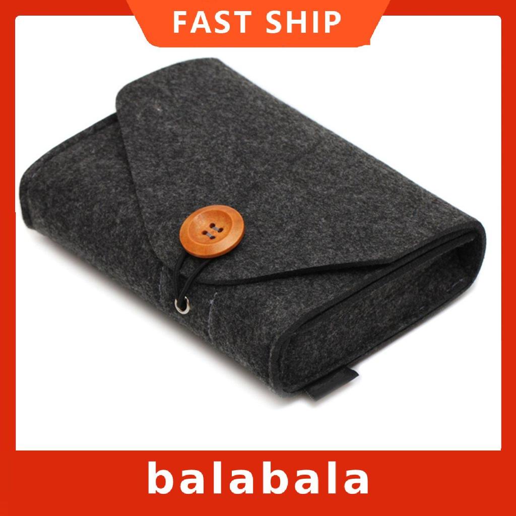 Túi đựng tai nghe/ cáp sạc dự phòng/ đồ dùng màu trơn thiết kế nhỏ gọn tiện dụng mang theo du lịch