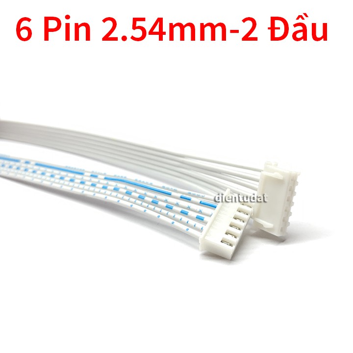 Cáp Header 6 Pin 30cm 2.54mm - 2 Đầu