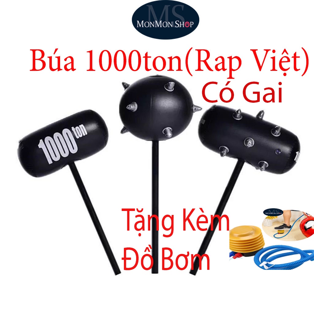 Búa Hơi Đồ Chơi loại Có Gai Size Lớn + Tặng kèm đồ Bơm chất lượng đảm bảo