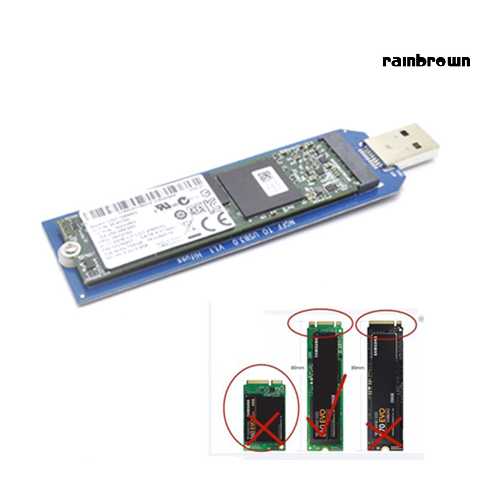 2230 2242 2260 2280 M.2 B Key NGFF SATA SSD to USB 3.0 Adapter Converter Card /RXDN/