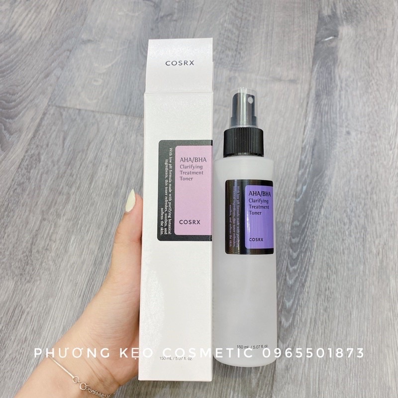 Nước Hoa Hồng Cosrx AHA/BHA Clarifying Treatment Toner 150ml