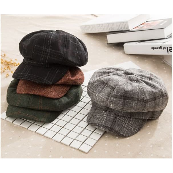 Mũ Nồi Beret Style Hàn Quốc Trơn Phối Đồ Xinh Hè Năng Động Key4 Lab