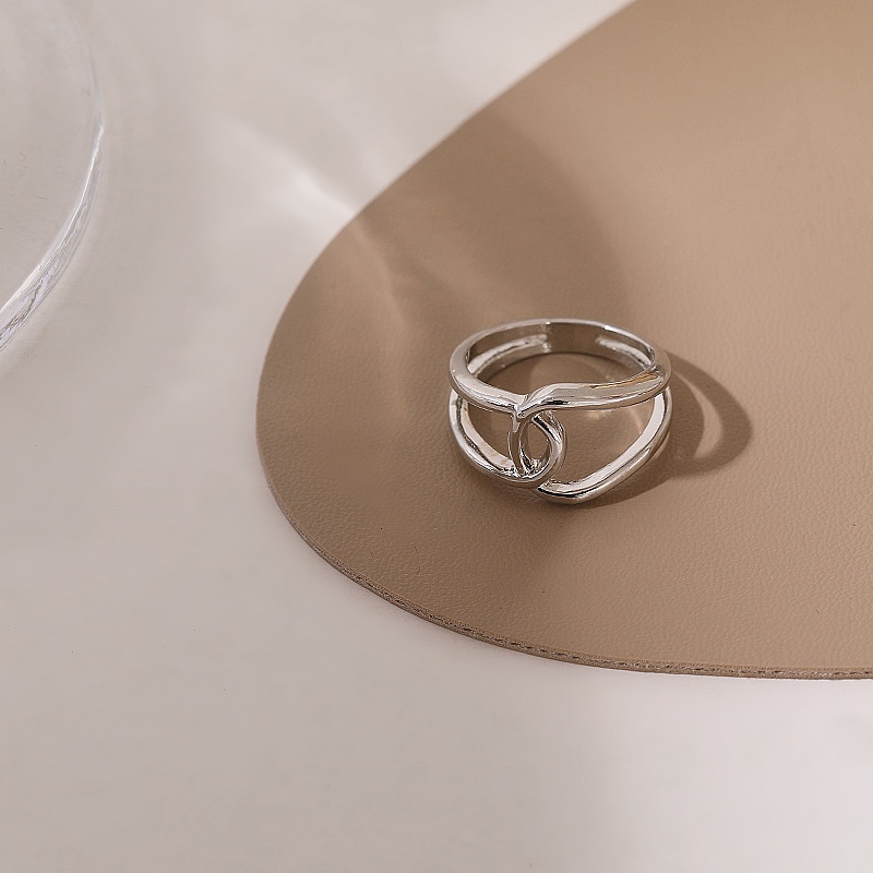 Nhẫn Kiểu Hình Học Thời Trang Đơn Giản Phong Cách Hàn Quốc Dành Cho Bạn Nữ