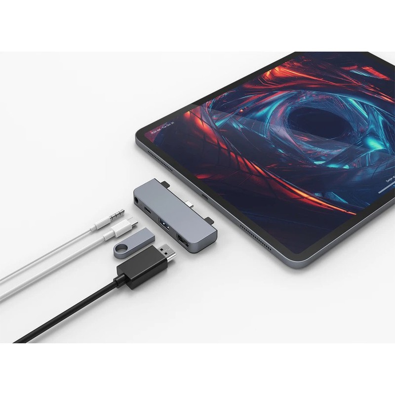 Cáp hub Usb-C 4 in 1 HDMI 4K Hyperdrive For IPAD Pro - Chất lượng tốt, đa cổng dễ sử dụng