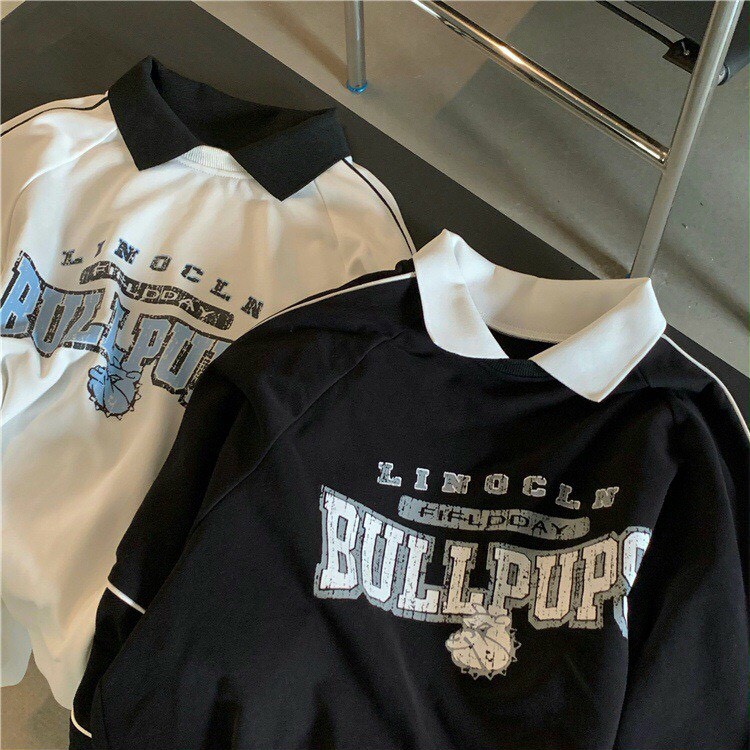 Áo Sweater Nỉ BULLPUPS Áo PoLo Nỉ Ngoại Nam Nữ Cổ Bo Dệt Form Rộng Unisex Hot Trend | BigBuy360 - bigbuy360.vn