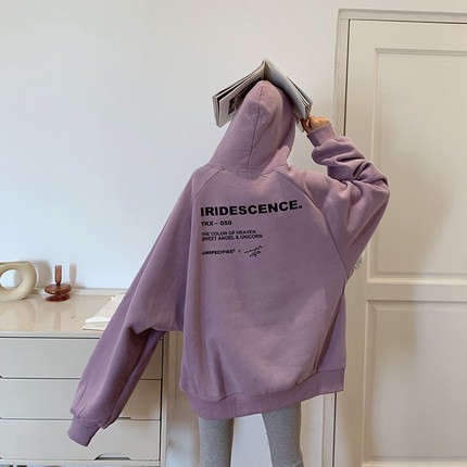 Áo hoodie nữ form rộng dài vải nỉ chất đẹp giá rẻ không xù lông hàng quảng châu BST ao thu đông unisex Ulzzang