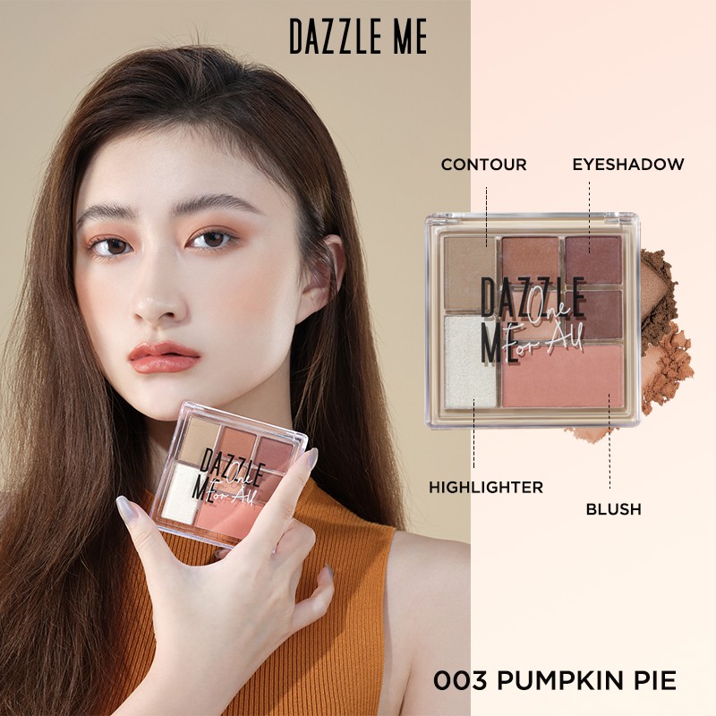 Bảng Phấn Trang Điểm Đa Năng Dazzle Me Gồm Phấn Mắt/ Phấn Má Hồng / Phấn Tạo Khối / Phấn Bắt Sáng Trong 1 8.5g | BigBuy360 - bigbuy360.vn