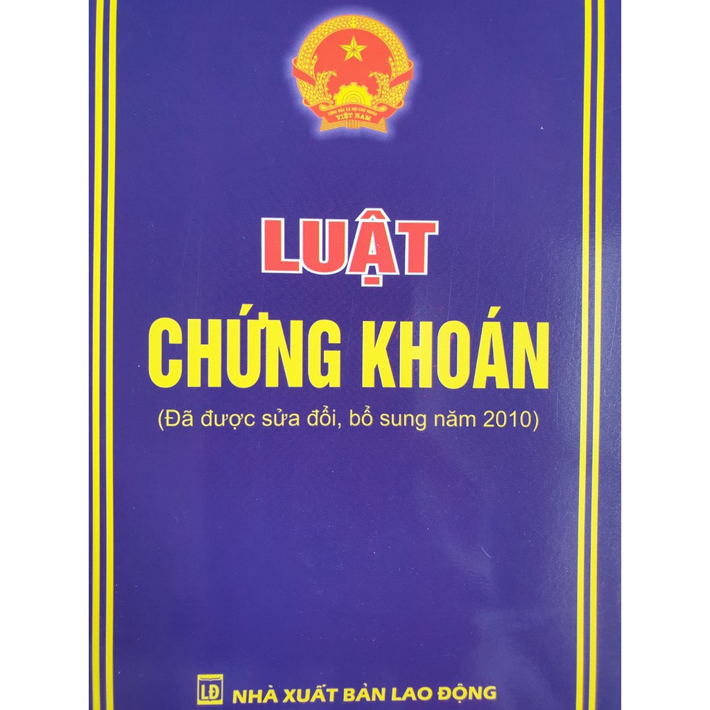 Sách - Luật Chứng Khoán (Năm 2019)