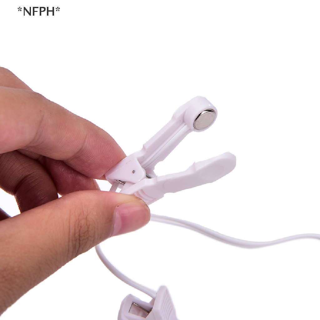 [Hàng mới về] Dây dẫn điện cực 2 đầu kẹp tai dành cho máy mát xa chăm sóc TENS giắc cắm 2.5mm