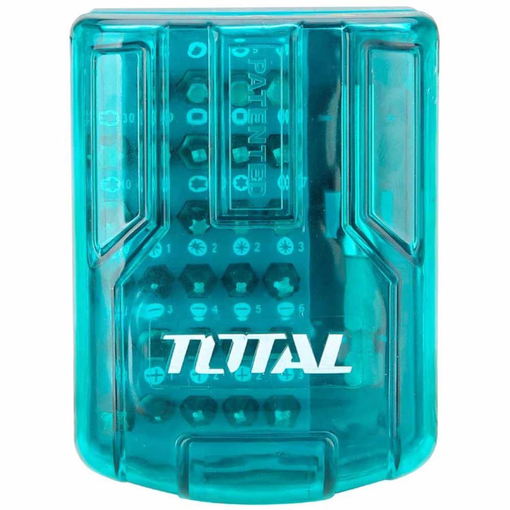 Bộ 30 mũi bắt vít đa năng 25mm Total TACSD18306 Bề mặt có nam châm