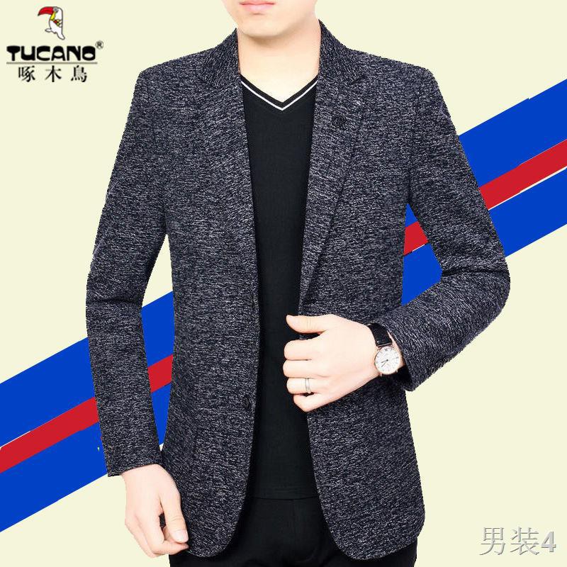 Bộ quần áo nam mới Gõ kiến ​​trúc casual suit khoác 2021 mùa xuân đơn phong cách, vest hàng hiệu cao cấp phiên b