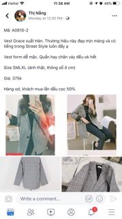 Vest Grace xuất Hàn