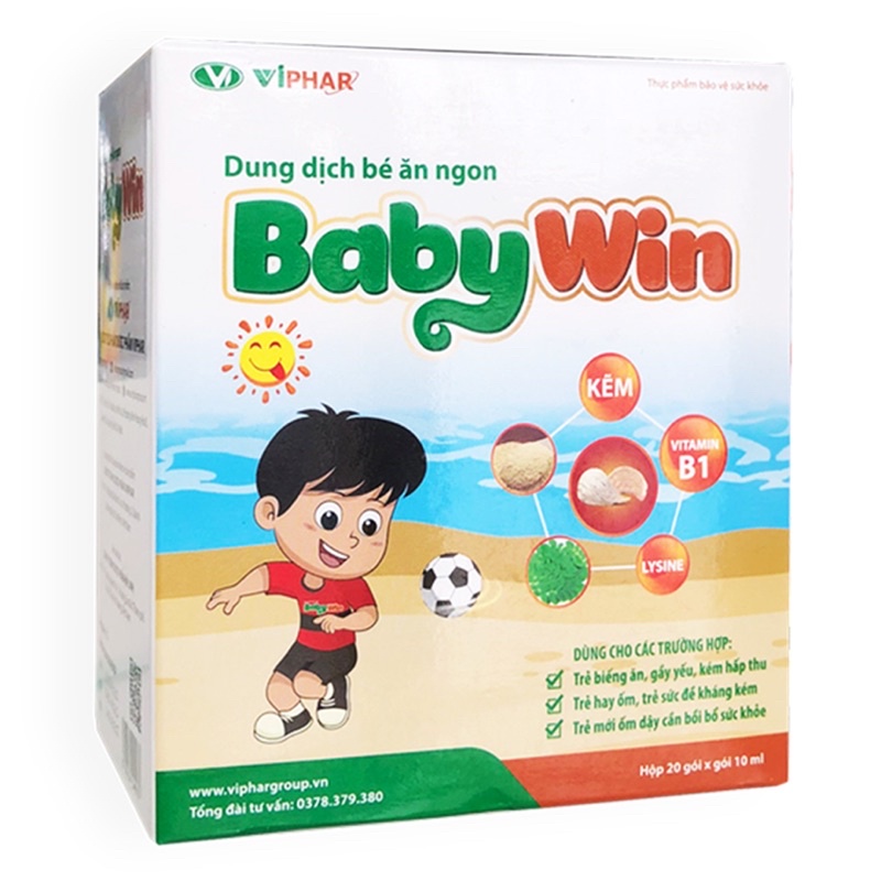 DUNG DỊCH BÉ ĂN NGON BABY WIN ( Hộp 20 gói )