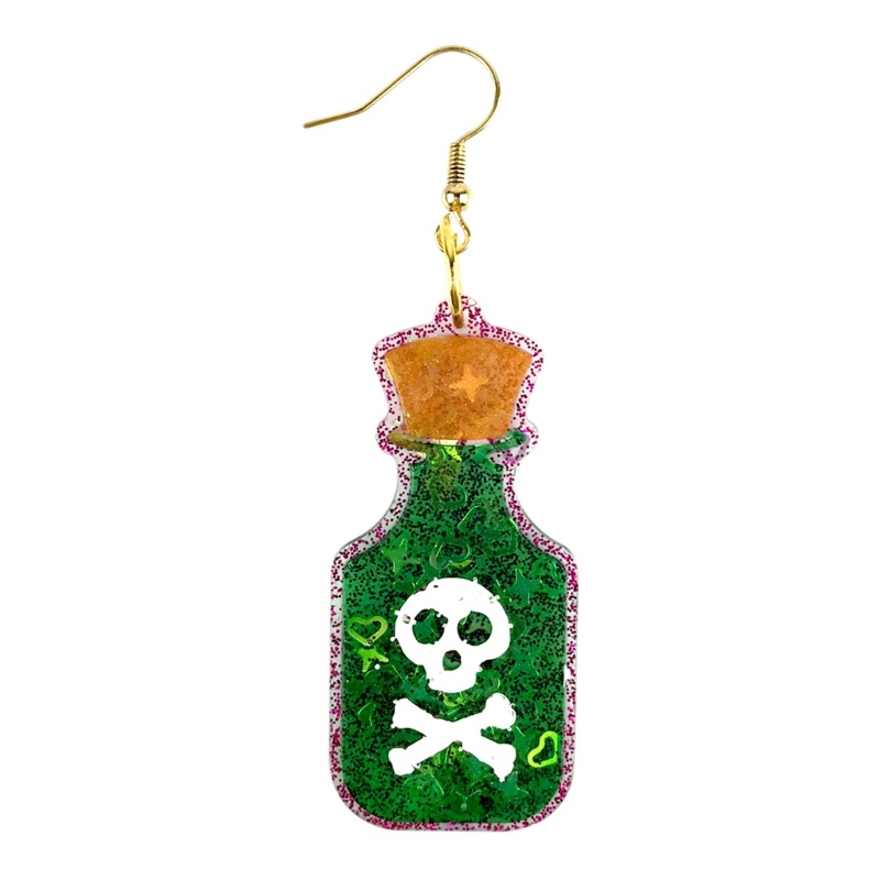 Khuôn Làm Mặt Dây Chuyền Hình Đầu Lâu Bằng Nhựa Resin Cho Dịp Halloween