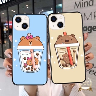 Ốp lưng iphone kính cường lực trà sữa cho iphone 6 6s 6plus 6splus 7 8 X Xs Xr Xsmax 11 11pro 11promax