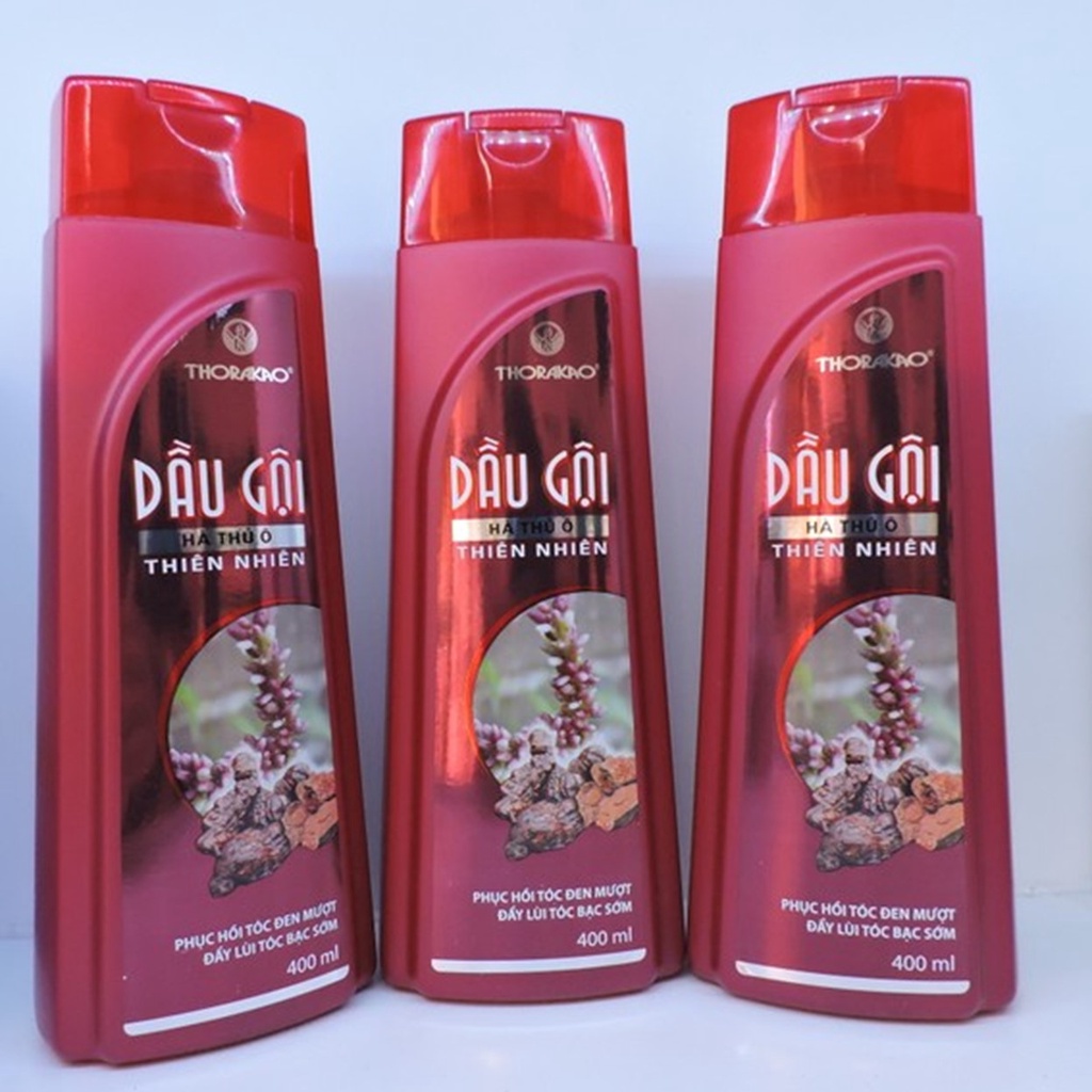 Dầu gội hà thủ ô Thorakao - giúp tóc đen mượt, chắc khỏe 400ml