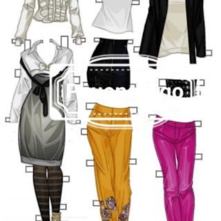 Quần áo búp bê giấy
