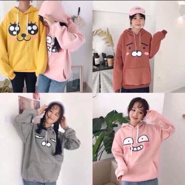 Hoodie nỉ hoạt hình