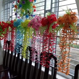 Nguyên liệu hoa lan vũ nữ treo tường