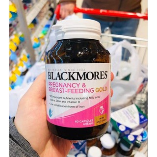 Viên Uống Vitamin Cho Bà Bầu Blackmores Pregnancy And Breast Feeding Gold 60 VIên