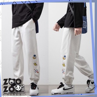 🥼 ღ quần jogger đen/trắng hoạ tiết hoạt hình ulzzang nam nữ - 𝑷𝒂𝒏𝒕𝒔𝒖𝒏𝒊𝒔𝒆𝒙_𝒄𝒉𝒂𝒕 ღ
