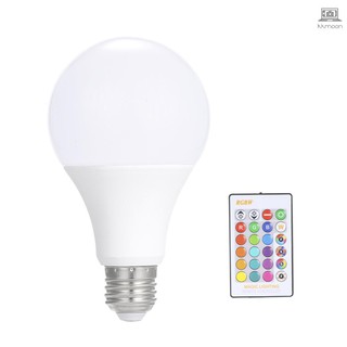 Đèn Led tiết kiệm năng lượng E27 3W/5W/10W/15W RGB có điều khiển từ xa IR tiện dụng dùng trang trí