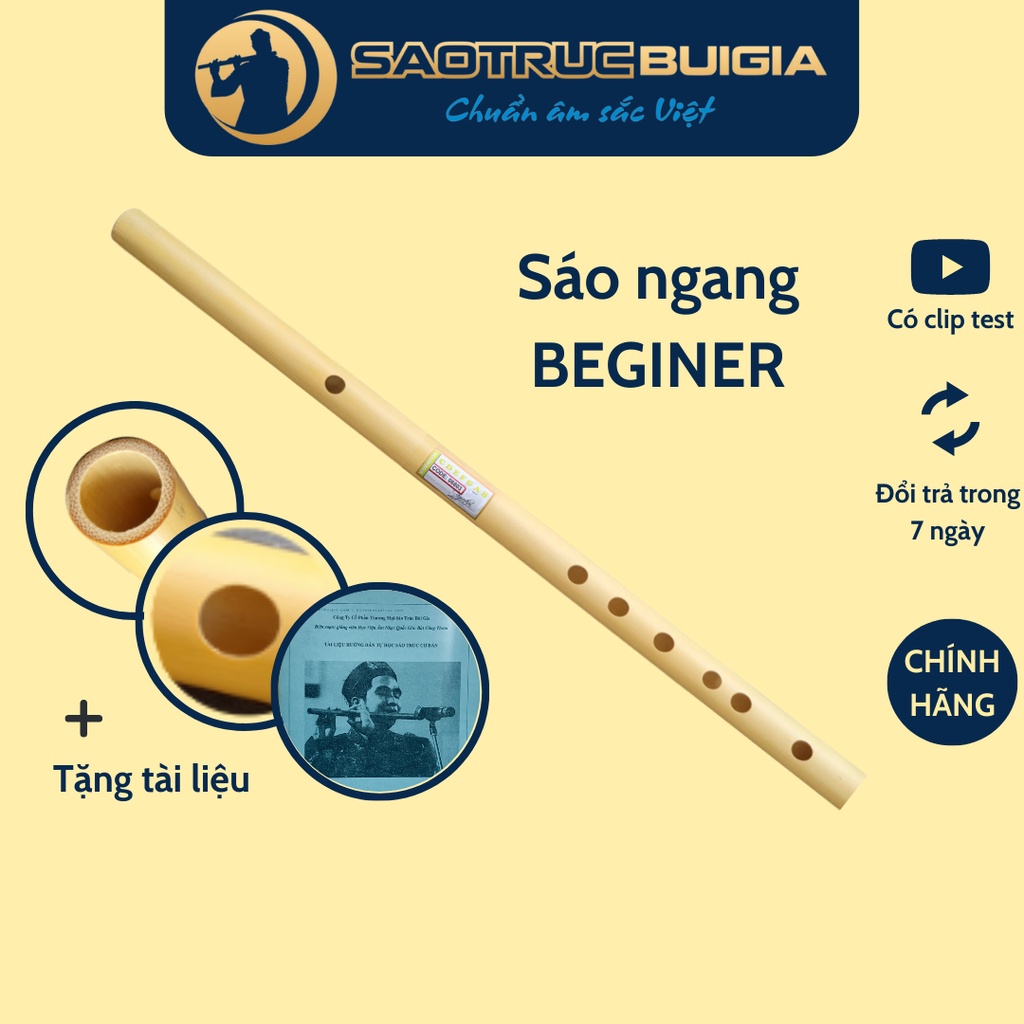 Sáo trúc dòng BEGINNER - Sáo trúc Bùi Gia chính hãng
