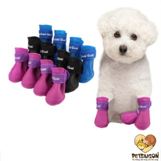 GIÀY NHỰA ĐI MƯA CHO CHÓ MÈO