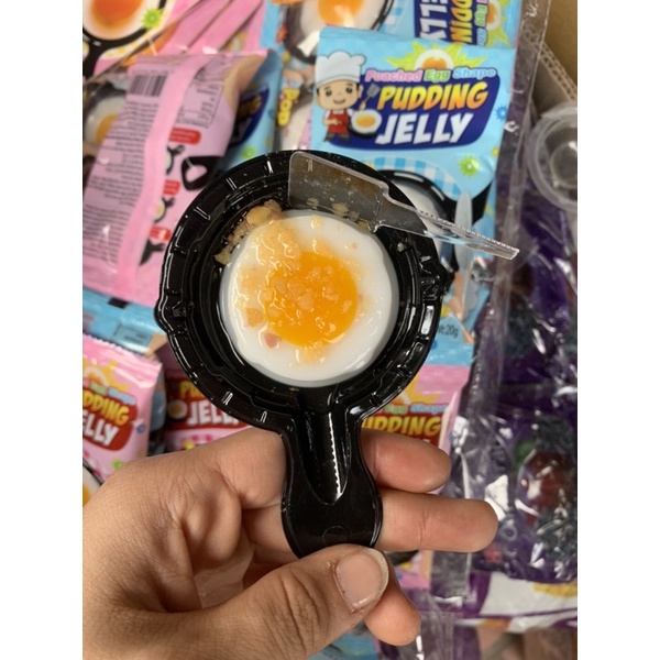 Thạch nổ trứng ốp na