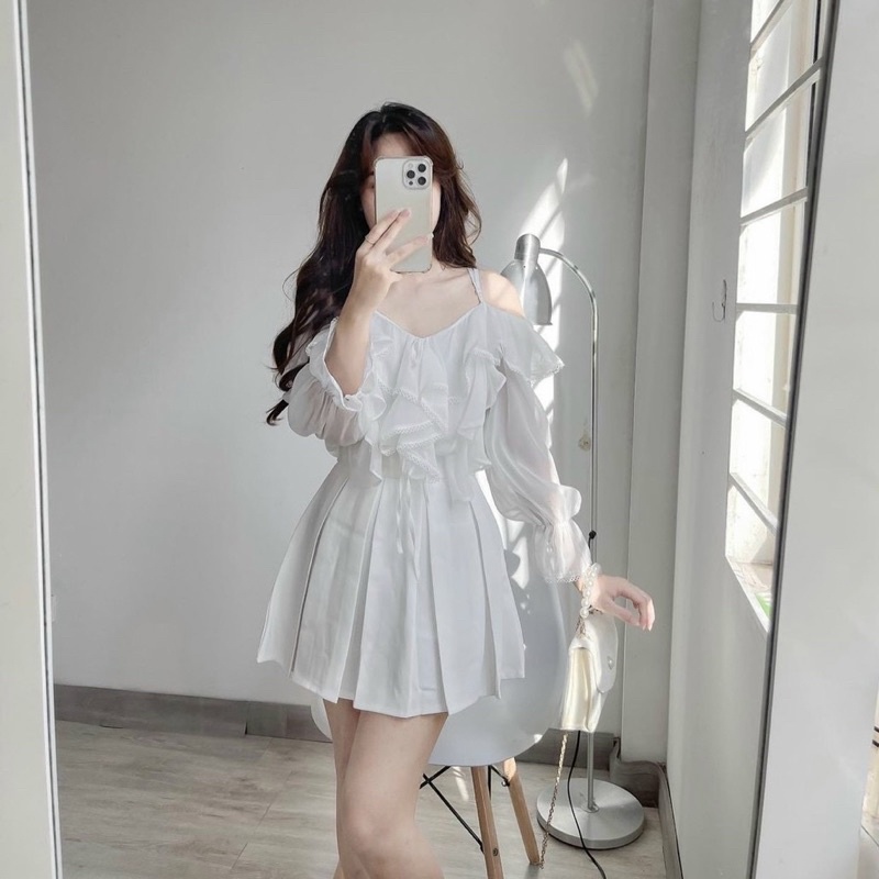 🦋Áo 2 Dây Viền Bèo🦋