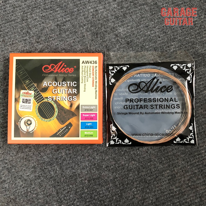Dây Đàn kim loại tốt cho đàn Guitar Acoustic Alice AW436- HÀNG CHÍNH HÃNG 100%