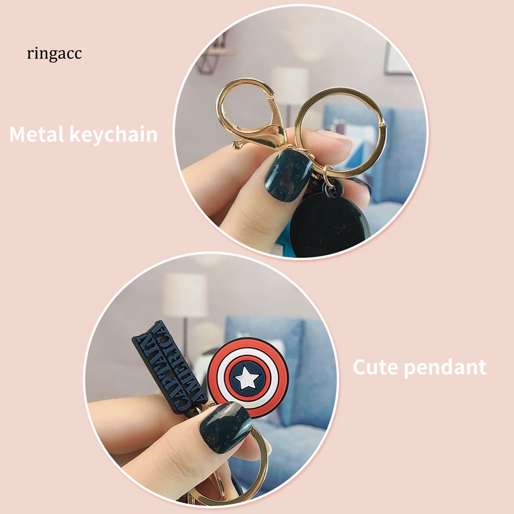 Móc khóa treo điện thoại/ balo hình nhân vật siêu anh hùng Marvel tùy chọn kiểu dáng