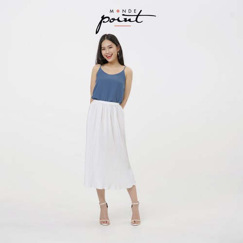 Chân váy Xếp Ply Monde Point MPWA0716410 màu Trắng | BigBuy360 - bigbuy360.vn