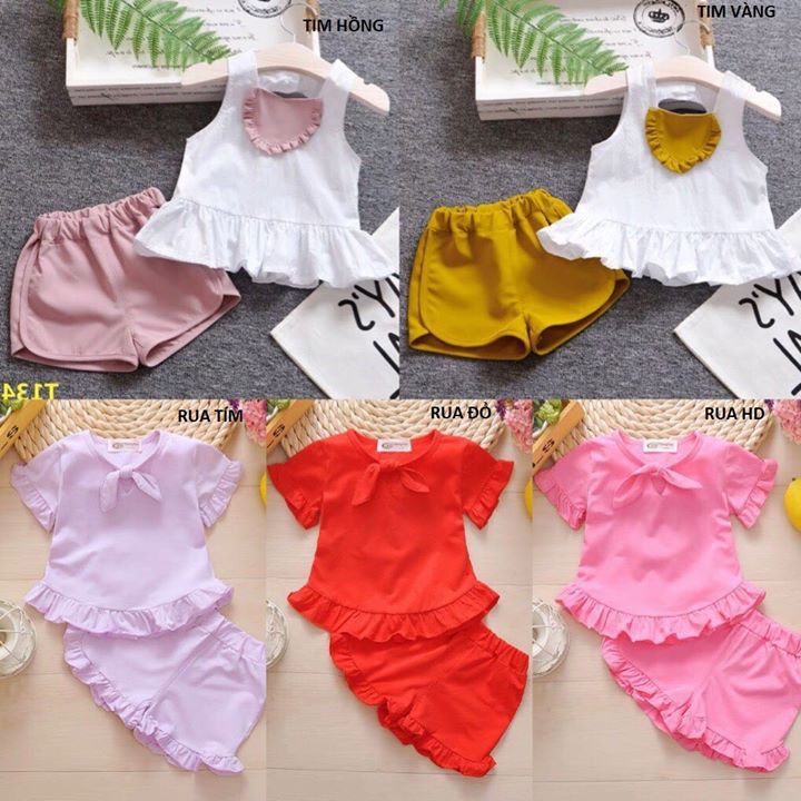 Bộ bé gái (2 chuột 3 rua) size 6-19kg