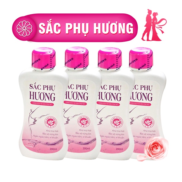 Dung dịch vệ sinh phụ nữ Sắc Phụ Hương vệ sinh vùng kín, ngăn ngừa nấm và vi khuẩn