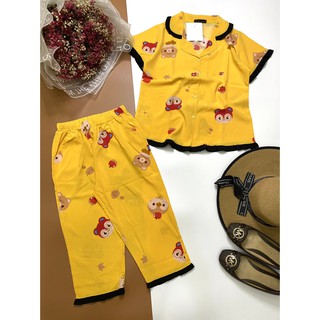 Bộ lững pijama lững vải lụa mặc nhà mịn mát