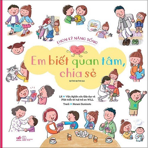 Sách - Combo Ehon Kỹ Năng Sống - Em Làm Việc Nhà + Ehon Kỹ Năng Sống - Em Biết Quan Tâm, Chia Sẻ