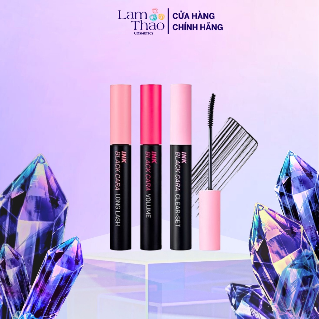 Mascara Làm Cong Mi Tự Nhiên Peripera Ink Black Cara