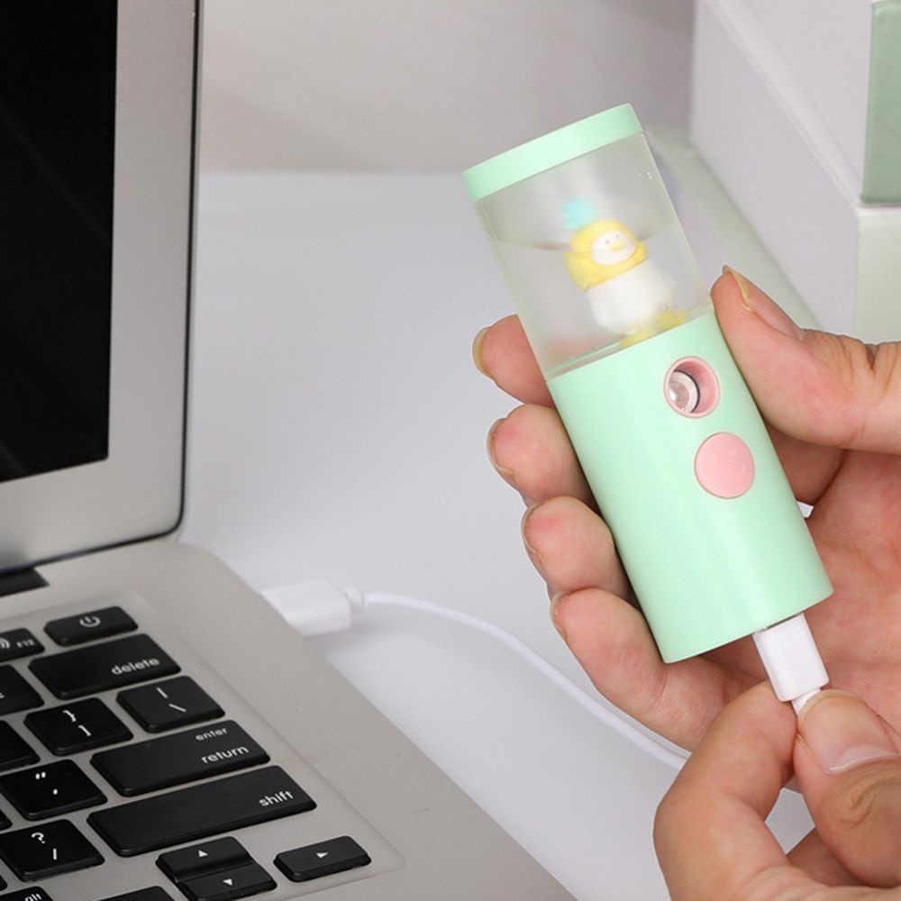 [Hàng mới về] Máy phun sương tạo độ ẩm cho da mặt cổng cắm sạc USB tiện lợi