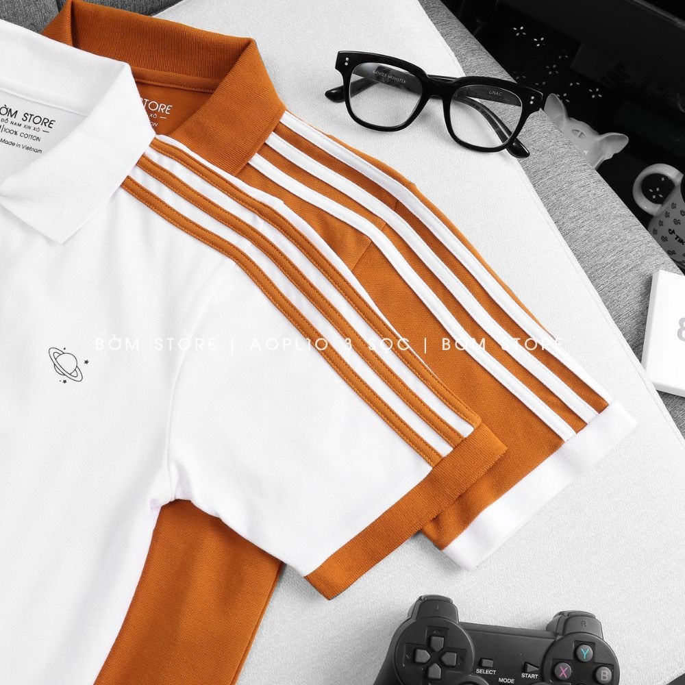 Áo Polo Nam 3 Sọc Vai BEACON DENIM Form Regular fit, Mang Hàng Ngày AOPL10