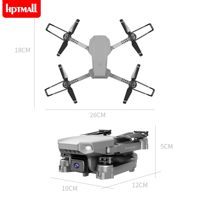 RC Máy Bay Điều Khiển Từ Xa Hj12 Wifi Fpv Hd 4k / 1080p / 720p / 480p