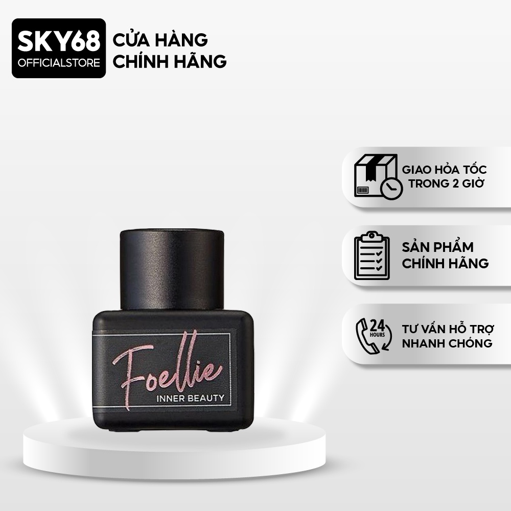 Nước hoa vùng kín hương thơm nồng nàn mãnh liệt Foellie Eau De Innerb Perfume 5ml - Bijou (chai đen)