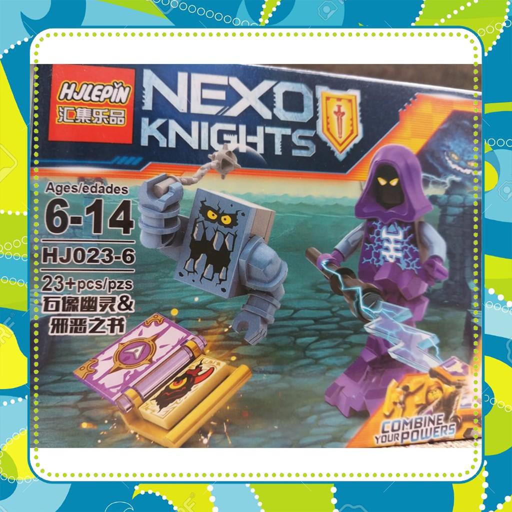 [Đồ Chơi Giá Rẻ] Đồ chơi lắp ráp lego nexo knights Axl Clay, ninjago Zane và rắn ninja, lính army pubg 25.000đ/hộp.