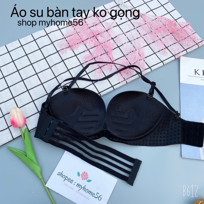 Áo ngực ko gọng bàn tay nâng ngực dây chéo nâng ngực 9609